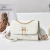 2025 New Style Women's Bag Trendy One-shoulder Crossbody Small Square Bag Fresh, Sweet, Fashionable and Versatile High-end Chain Mobile Phone Bag