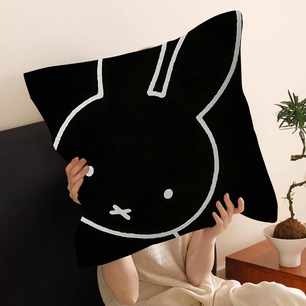 Cartoon M-Miffys Personalized Pillow Dust Cover Bedroom Kids Party Decoration Pillowcase Birthday Children Gift
