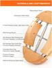 Wooden Multi Directional CAP Support Hat Shaper Brown  Suitable for Cowboy Hat  Baseball Cap and Cap
