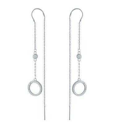 Silver Earrings with Cubic Zirkonia (2001317)