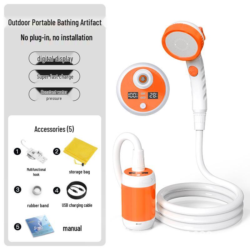 Electric Shower Head for Pet and Outdoor Camping Bathing