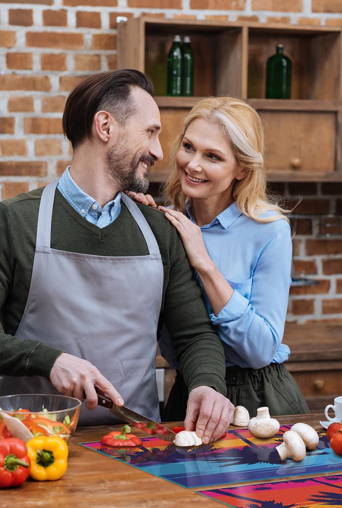 SZKLANA PŁYTA OCHRONNA NA KUCHENKĘ 85x52 PALMY