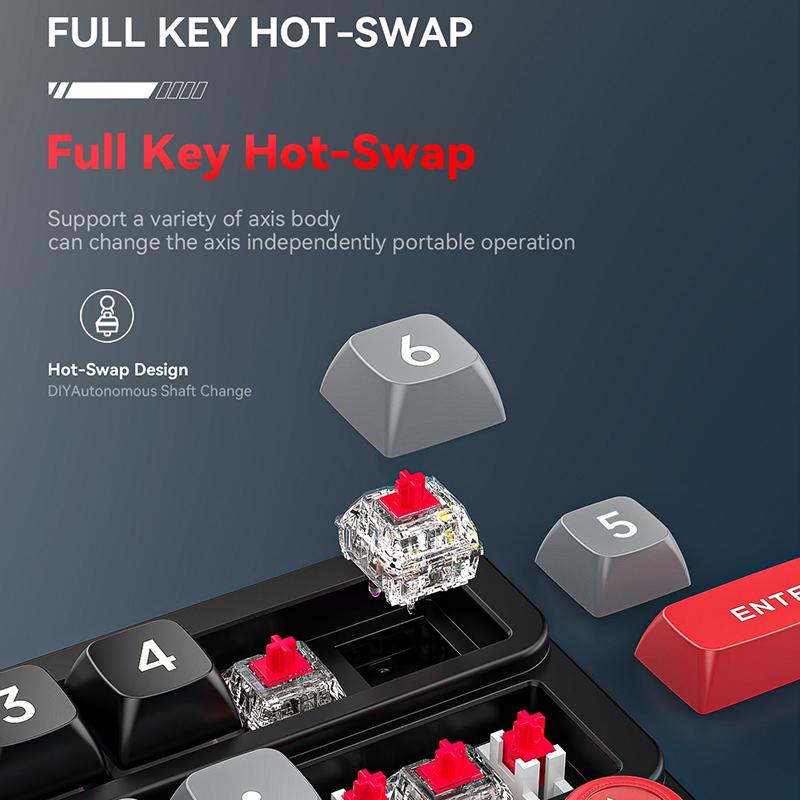 Mechanical Keypad 19 Key Macro Programmable Fully Hot Swappable Mechanical Switch 12 Color Rgb Light Gaming Mini Keyboard