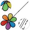 Pinwheel Flower Windmill Colorful Cute Gifts Fabric Windmill Wind Spinner Garden Supplies High Quality Home Garden Yard Decor