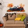 Halloween Motorcar Skeleton Pumpkin Wall Decal For Kitchen And Decor Entryway