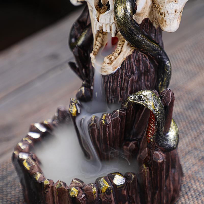 Suport pentru bețișoare parfumate Arzător ceramic pentru bețișoare parfumate Ornamente creative pentru arzător de bețișoare parfumate cu reflux