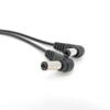 DC 1 Female to 2 way right Angled Male 5.5x2.1mm Power Splitter Adapter Plug Cable 12V For CCTV Camera LED Strip Light Connector