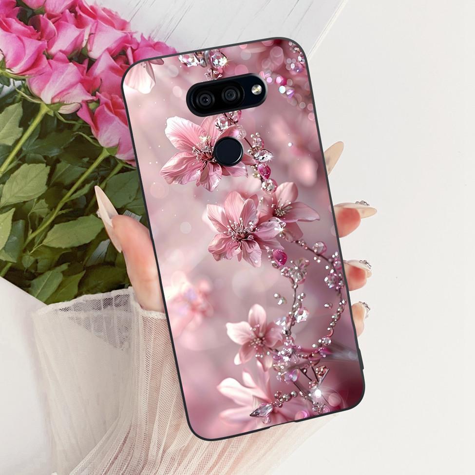 Hülle Für LG K40S 2019 Cover Ästhetisch Niedliche Katze Mode Lustig Bemalt Silikon Handyhülle LMX430HM