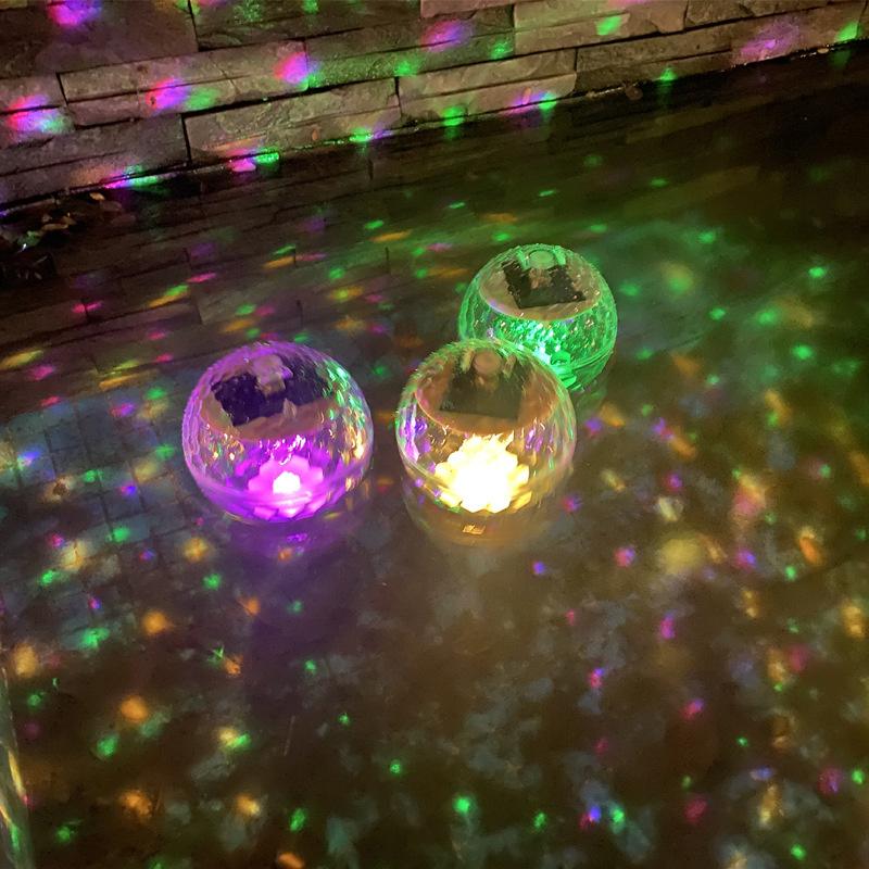 Solar Water Floating Lights  Garden Patio Lights  Swimming Pond Lights  Magic Ideas  Bathtub Pool Projection Lights