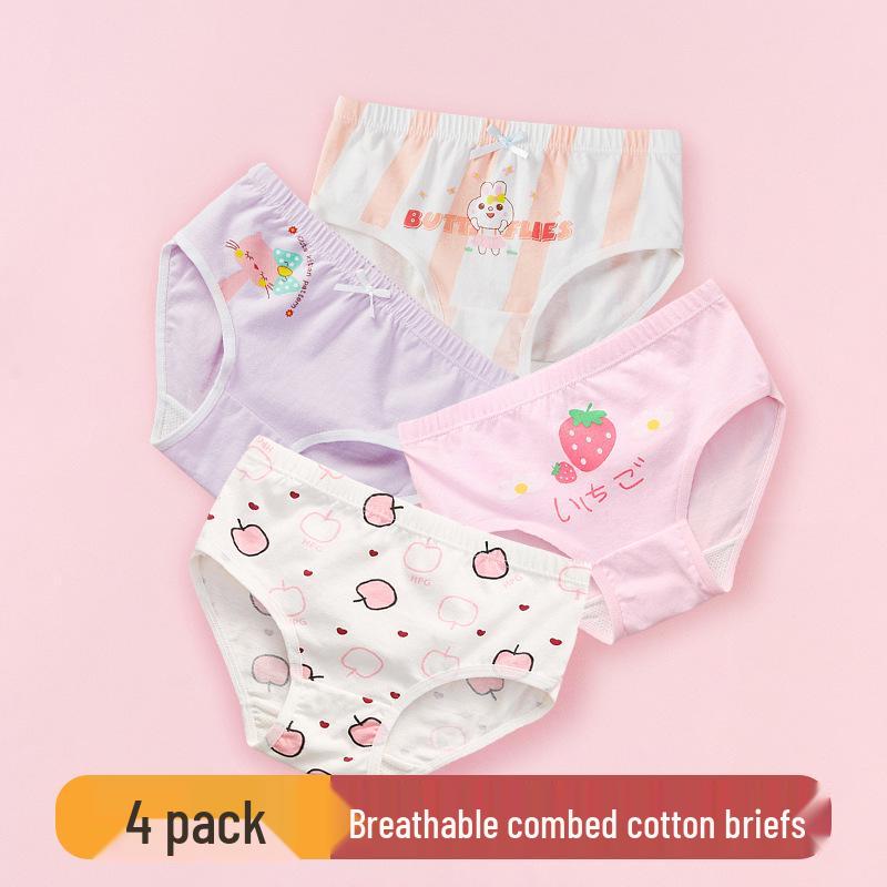 Girls' A-Class Cotton Summer Panties - Toddler to Big Kid Boxer Briefs