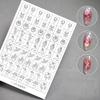 Airbrush Stencil For Nails Winter Snowflake Snow Tree Christmas Decors Hollow Nail Stickers Airbrush French Manicure Tips