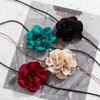Elegant Long Rope Chain with Large Flower Choker Necklace for Women Trendy Charms Ladies 2026 Fashion Jewelry On Neck Decoration