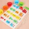 Wooden Color Number Bead Sorting Board Educational Toy For Learning Toddlers