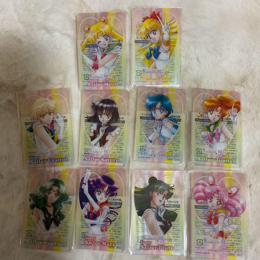 Sailor Moon Meiji Collaboration Clear Card Complete All Types