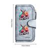 Boxing Kangaroo Print Leather Long Wallet Fashion Card Holder Casual Purse