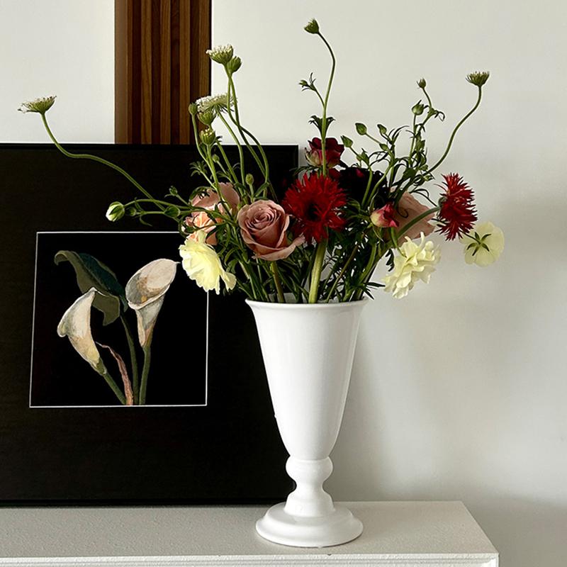 

Modern Ceramic Vases Hydroponic Plant Vases Nordic Decorations Home Jardiniere Minimalist Design Jardiniere Aesthetic Room Thing белый