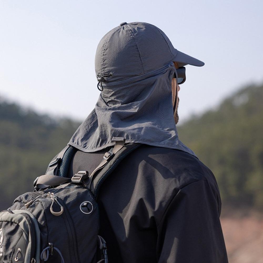 Mesh Sun-cream Bucket Hat Face Mask Summer Cover Face Cap Fashion Outdoor Fishing Cap  Hiking