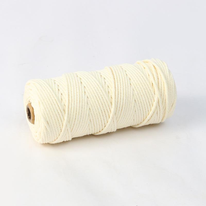 4mm 300m Colored Hand-Woven Cotton Rope for DIY Tapestry and Ornaments