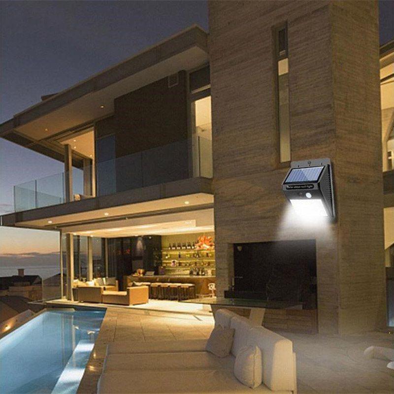 Exceptional Solar Power 30/35/40 Led Pir Motion Sensor Wall Light For Outdoor Security