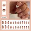 24 Pc  Press On Nails Short Square Fake Nails Cute Designs Glossy False Nails Halloween Nails Cute Full Cover Glue On Nails Stick with 2ml Glue