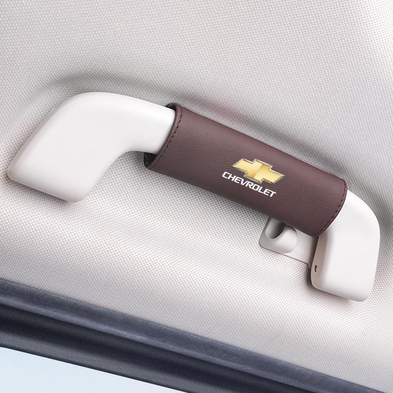 Car Interior Ceiling Handle Protective Cover For Chevrolet Spark Captiva Cruze Tracker Orlando Suede Pull Gloves Accessories