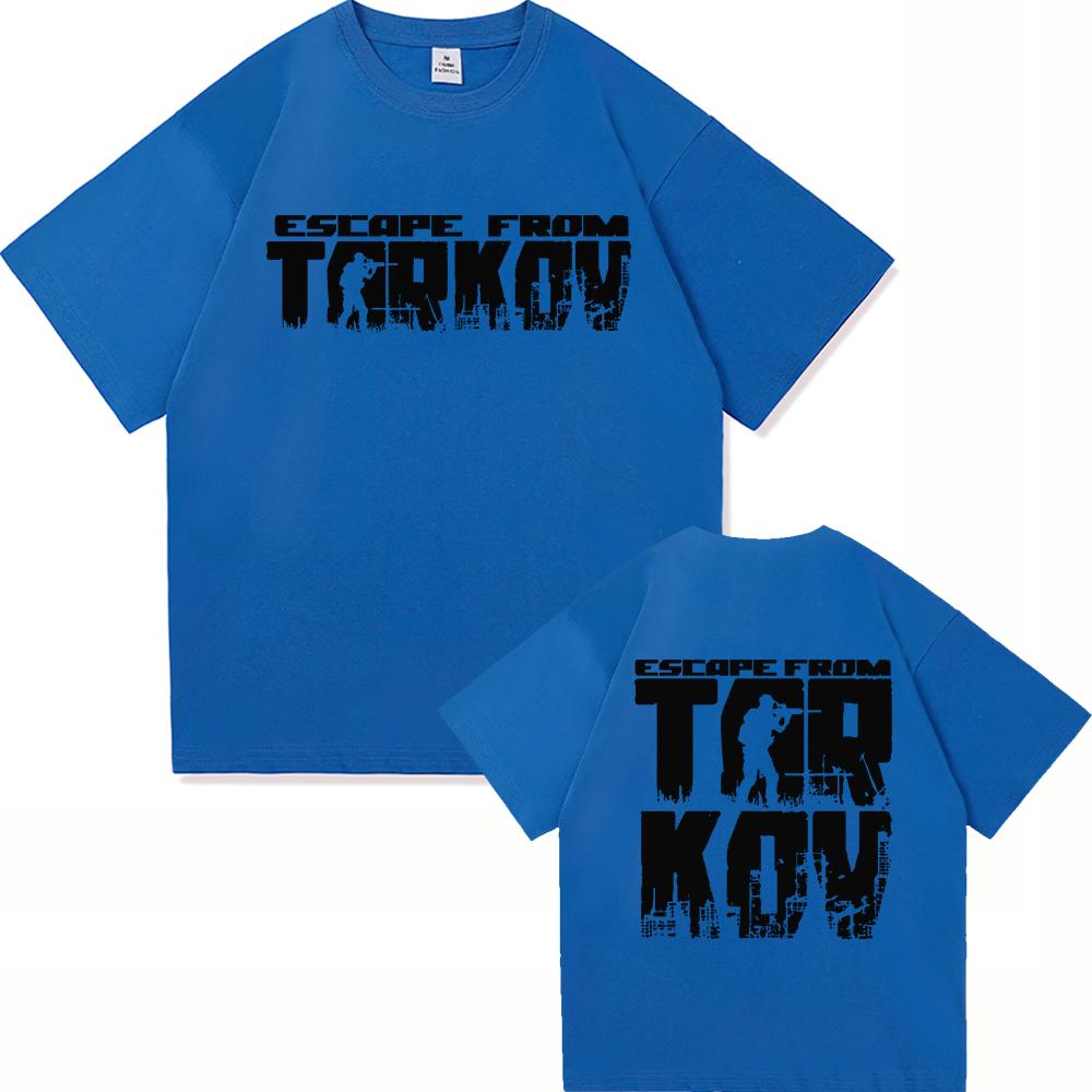 2025 Hot Game Escape From Tarkov TShirt Fashion Menwomen Clothing Harajuku High Quality Tops Cotton TShirts Vintage Male Tees