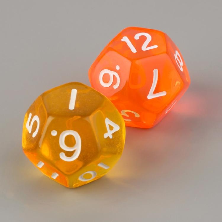 Acrylic Dices For Party Family DIY Games Printing Engraving Kid Educational Toys