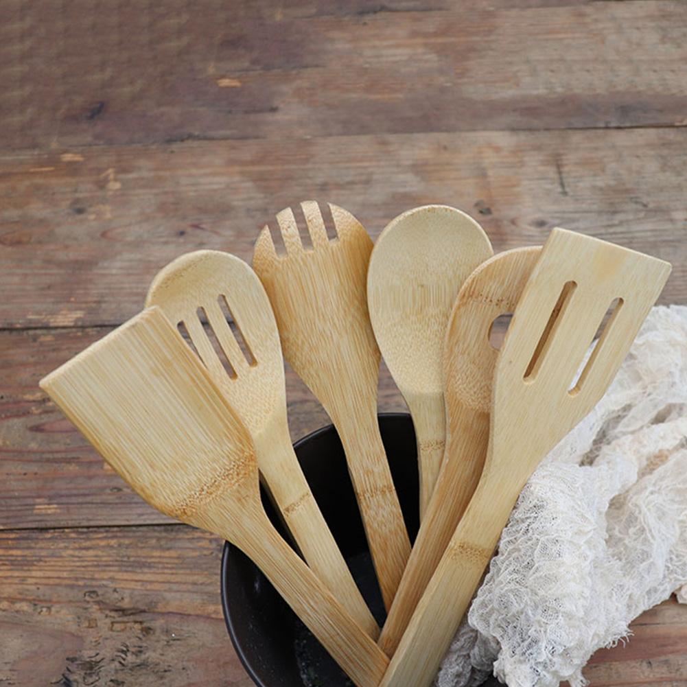 6-teiliges Holzspatel Kochutensilien-Set Bambus Kchenspatel Lffel  Kochwerkzeug Holz-Set gnstig kaufen  Preis, kostenloser Versand, echte  Bewertungen mit Fotos  Joom