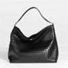 2025 New Fashionable Leather Tote Bag+large Capacity Handbag+sheepskin Woven Multifunctional Shoulder Bag