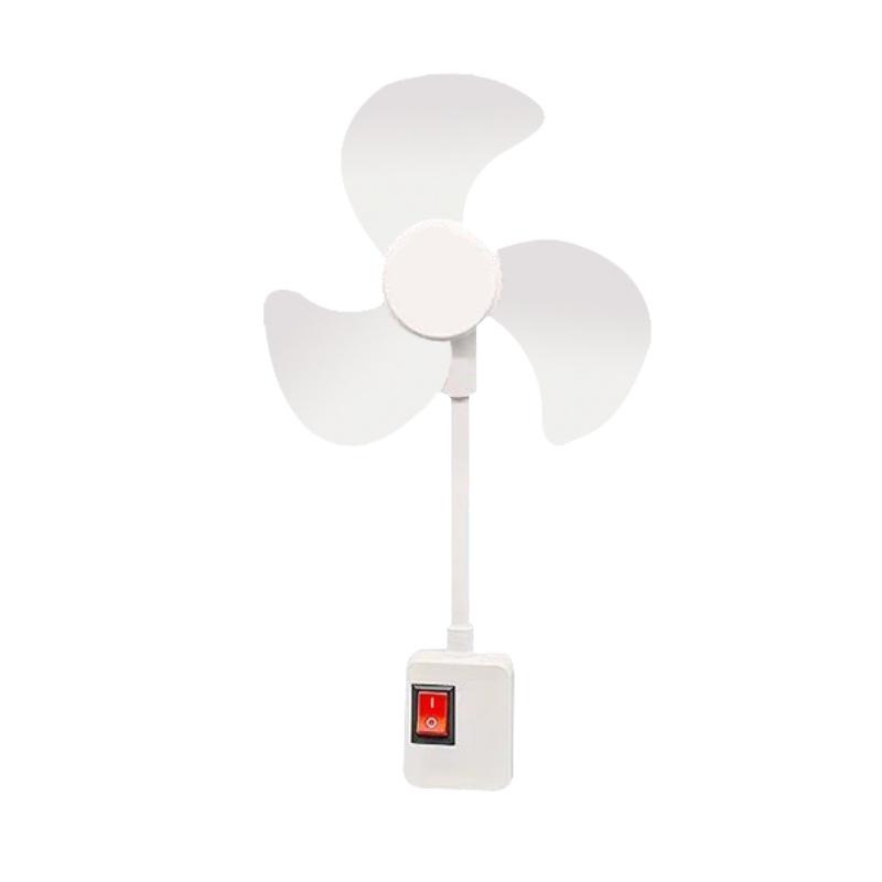 Three-Blade Ultra-Quiet Fan with Strong Wind, Stepless Adjustment, Three-Pin Plug—for Home, Kitchen, and Bedroom (Model SY55).