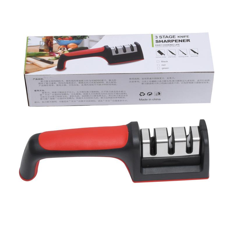 

Professional Manual Knife Sharpener, Multi-Angle Kitchen Knife Sharpener Tool for Home Use, Portable & Durable L