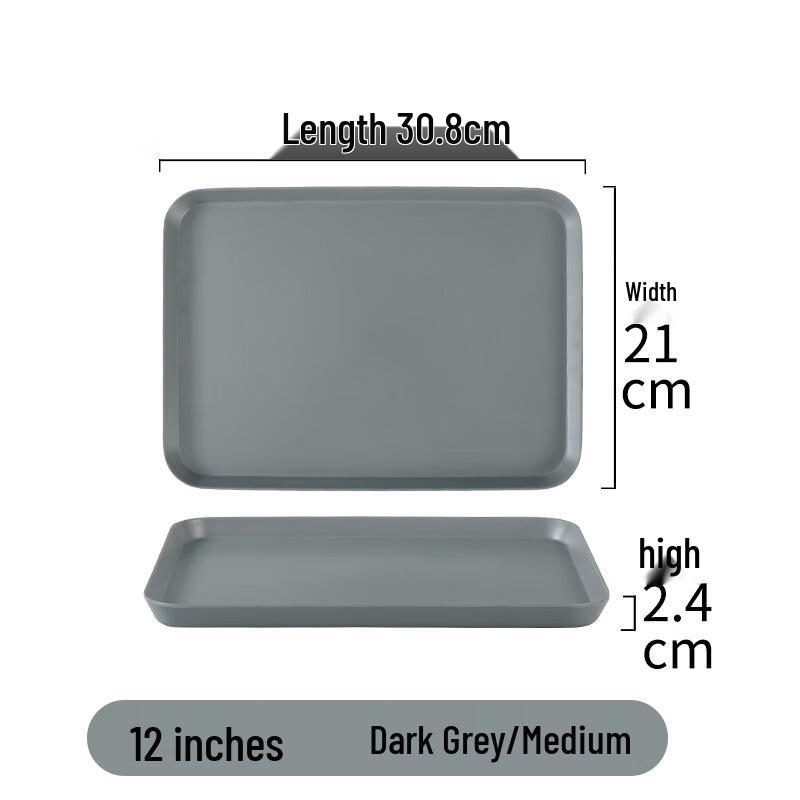 Nordic Style Rectangular Melamine Serving Tray