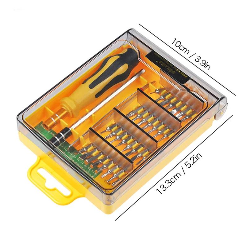 Screwdriver Set 32 In 1 Magnetic Screw Head Bits With Long Pole Torx Phillips Repair Tool Set For Mobile Phone Digital