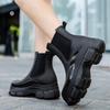 Women's Elastic Band New Martin Rain Boots Platform Plastic Waterproof and Non-slip Outdoor Work Shoes Kitchen Overshoes