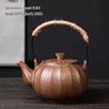 Pumpkin Style Imitation Wood Fired Ceramic Tea Pot