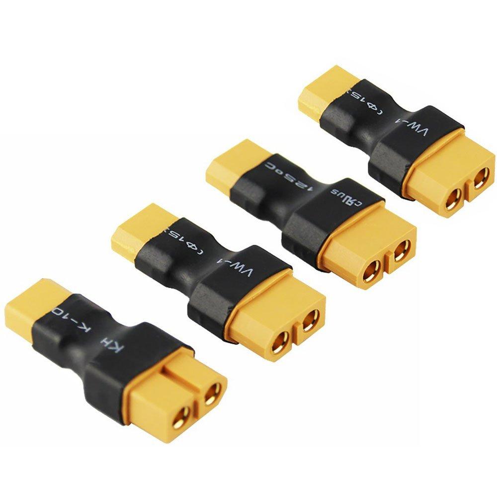 

FLY RC 4pcslot Male XT30 to Female XT60 Plug Adapter Converter Wireless Adapter for Compact Lights (for Turnkey Drone FPV)