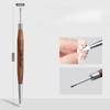 1/2Pc Double-ended Silicone Nail Art Carved Pen 16x1cm Multi-Function Mix Gel Nail Builder Pen DIY Painting/Sculpture Nail Brush