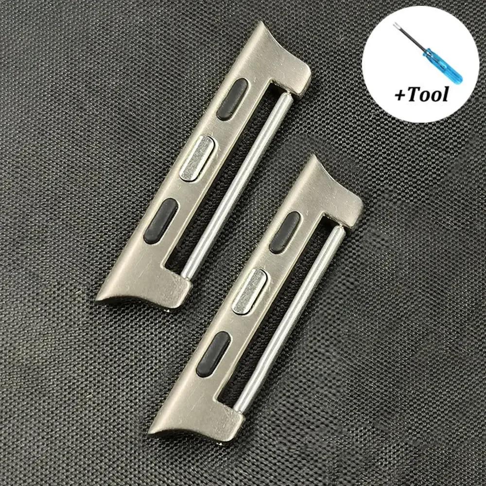 Connettore Adattatore in Titanio di Lusso per Apple Watch Ultra 49mm 8 7 6 5 4 Cinturino 42mm 44mm per iwatch serie 8 45mm Accessori Cinturino