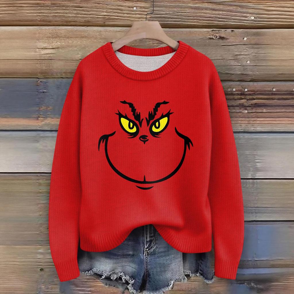 Women's Fashion Casual Long Sleeve Neck Sweater Pullover Top