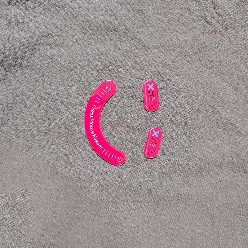 1Pack Glass Mouse Skates Glide Feet Pads Mouse Feet Sticker For Razer Viper V2 Pro Rounded Curved Edges