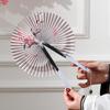 Colorful Folding Paper fan Paper Decorative Fans Portable Circular Fan  Wedding Party