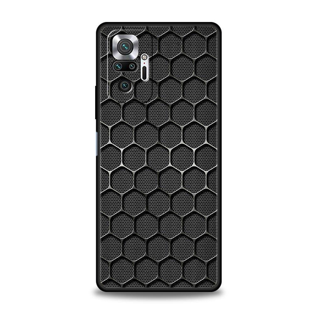 Phone Case For Xiaomi Redmi Note 14 13 12 Pro Plus 5G 9S 9 10 11 4G 14C 13C 12C 10C 9C 9A Soft Cover Honeycomb Pattern