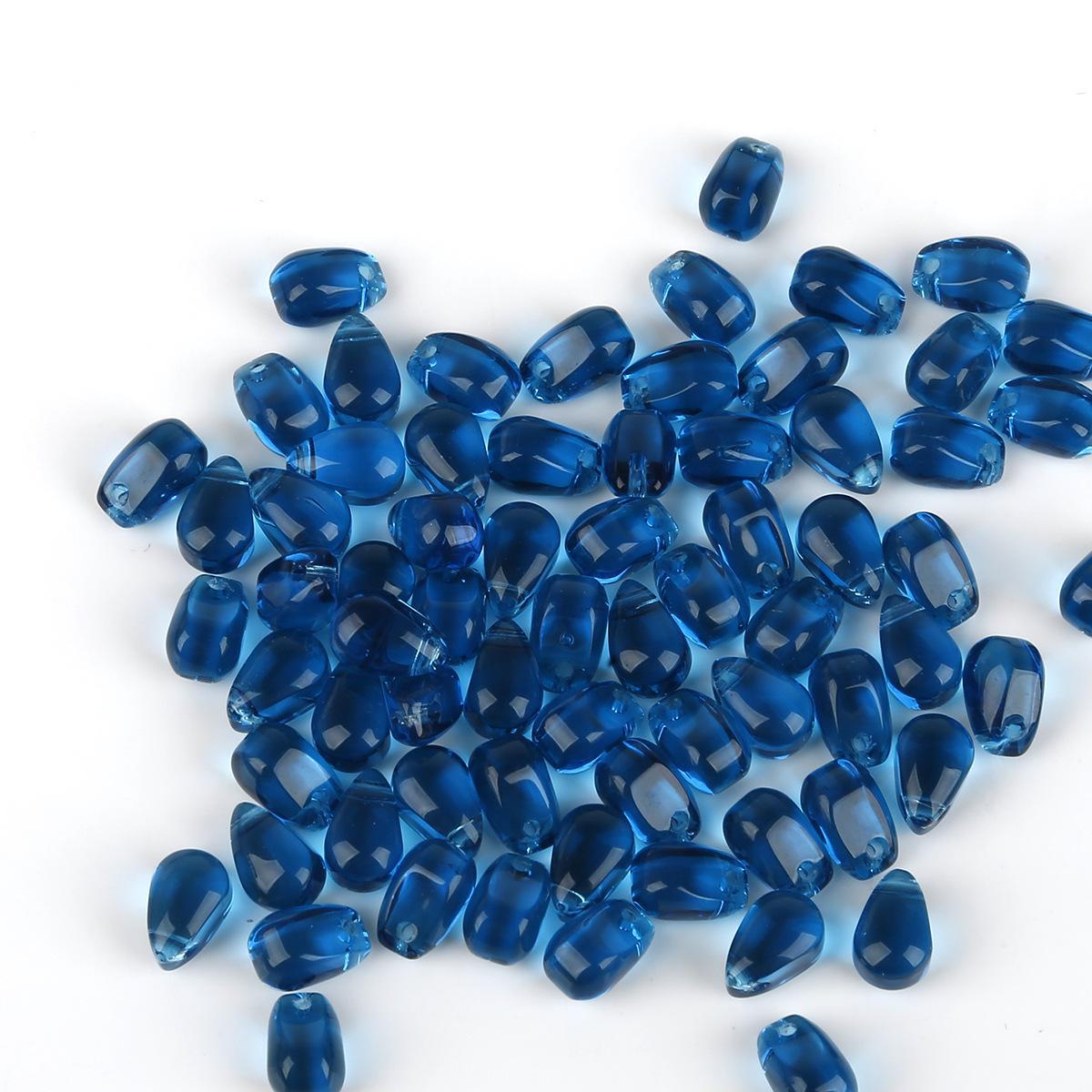 

Подвеска в виде лепестка из стекла 9x6 мм, сделанная своими руками из чешского стекла, аксессуары для волос 9x6mm, Hole 1mm, 5pcs/pack