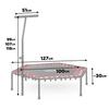 Neo-Sport Fitness-Trampolin mit Griff, Sechseckig