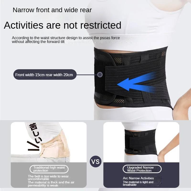Breathable Back Brace Adjustable Lumbar Support Belt For Lower Back Pain Relief Sciatica Waist Support