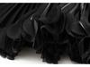 Elegant Pleated Midi Skirt with Elastic Waist for Spring and Autumn - Women 0663