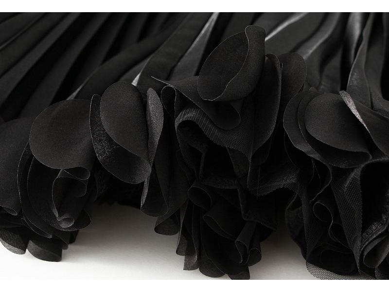 Elegant Pleated Midi Skirt with Elastic Waist for Spring and Autumn - Women 0663