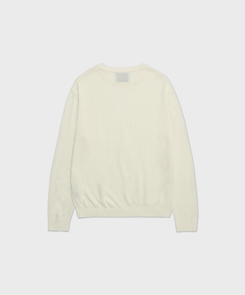 STCO Codigallery Lightweight Round Knit Ivory (Regular Fit)_Cktva01Nsi