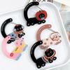 1Pcs Cartoon Cat Carabiner Acrylic Shaped Bag Keychain Cute Animal Backpack Charm Girls Aesthetic Climbing Hook Accessory