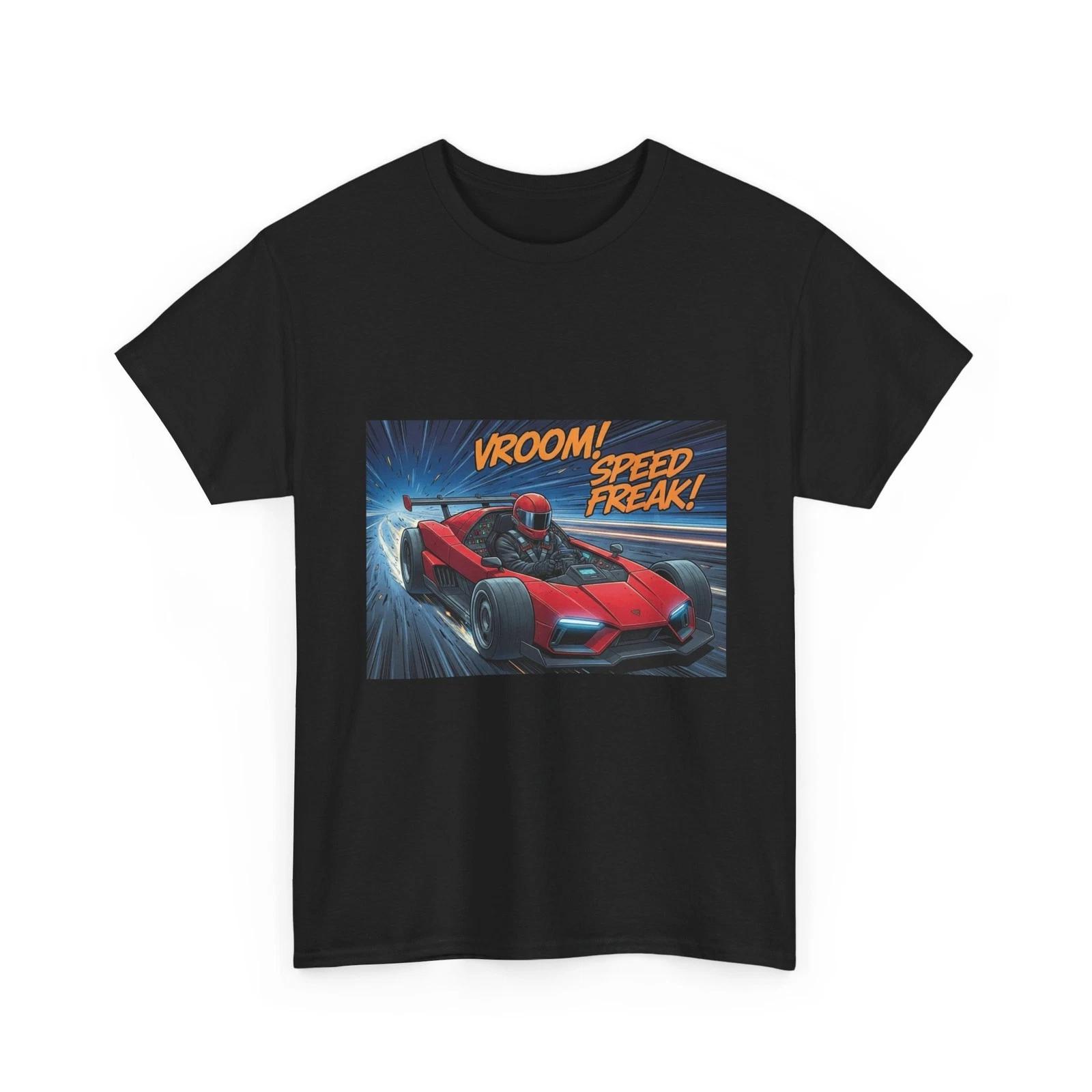 Vroom Speed Freak Sports Race Car Tee | Racing Graphic Shirt, Fast Car, Cotton S